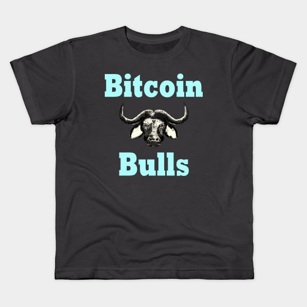 Bitcoin Bull Run Crypto Currency Kids T-Shirt by PlanetMonkey